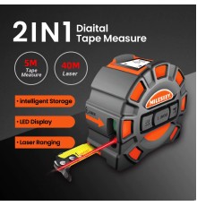 Измерительная лазерная рулетка Xiaomi Mileseey DT11 2 in 1 Laser Tape Measure